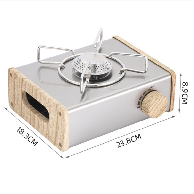 2800W Mini Gas Stove Outdoor Camping Cassette Stove Stainless Steel Cooking Burner