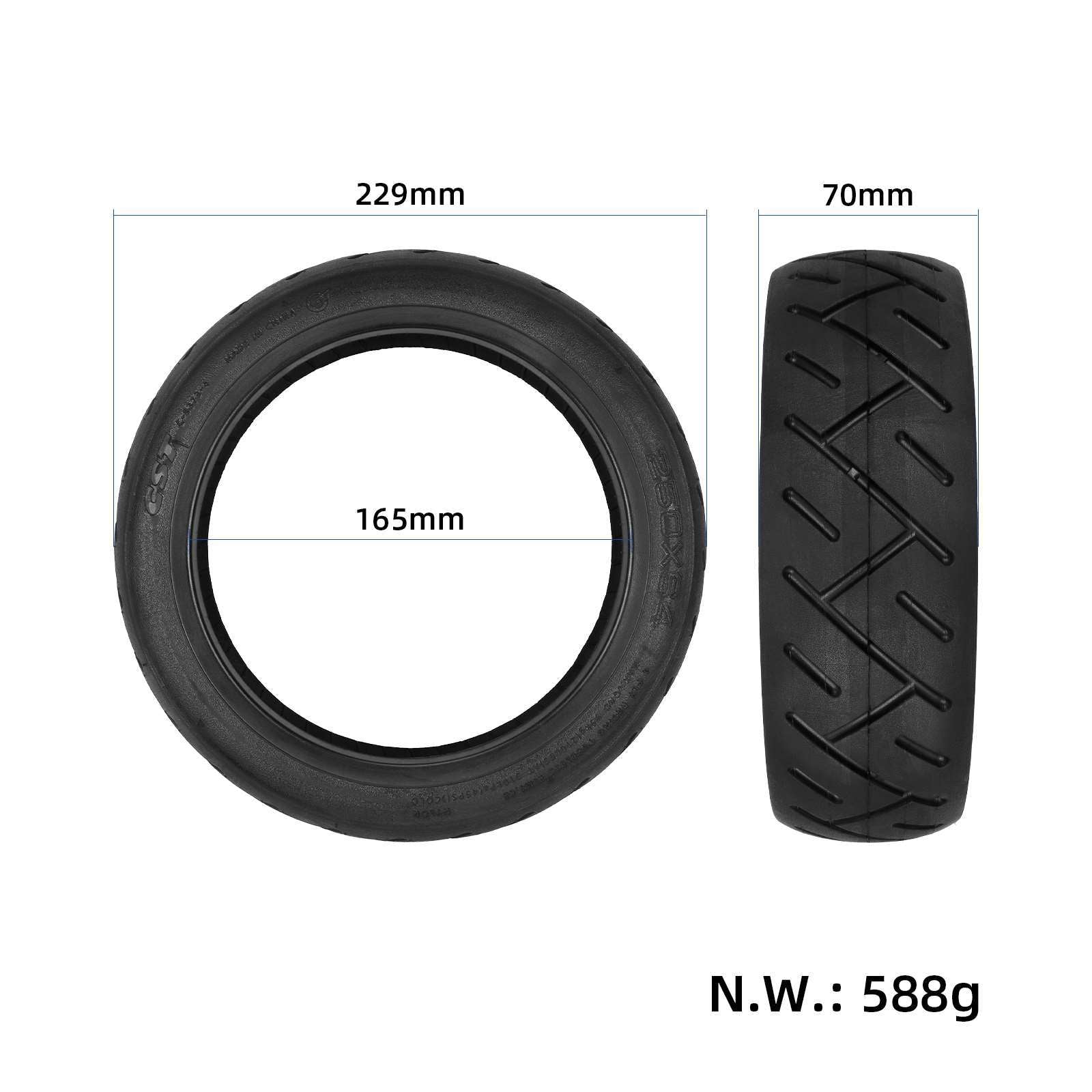 CST For Xiaomi Electric Scooter 4 Ultra Electric Scooter Thickened Vacuum Tire Anti-Slip Rubber Wheel