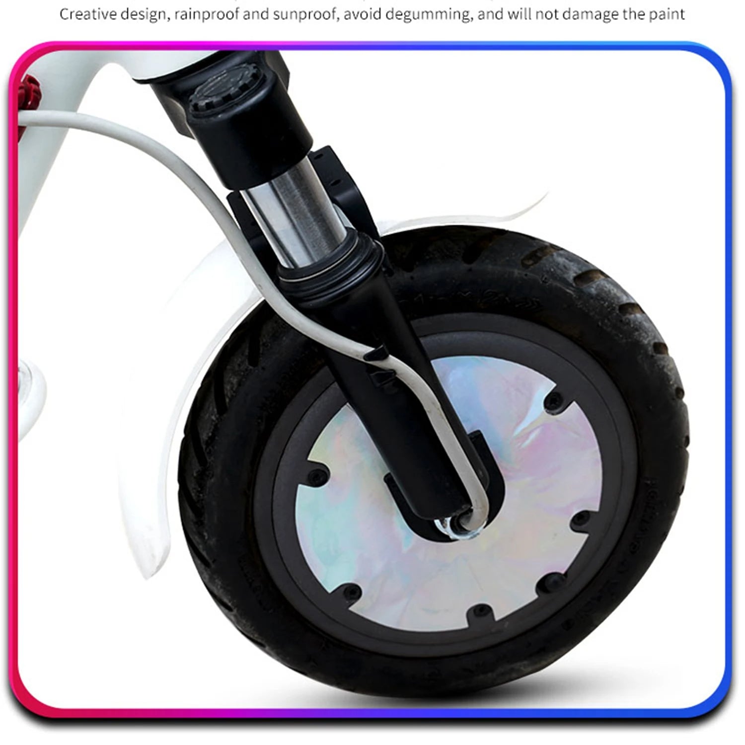 2Pcs For Xiaomi M365 / Pro / 1S Electric Scooter Motor Sticker Wheel Cover Film