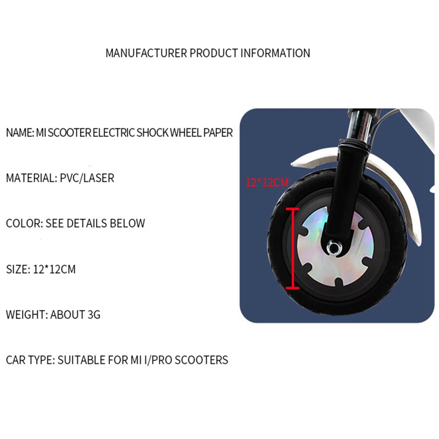 2Pcs For Xiaomi M365 / Pro / 1S Electric Scooter Motor Sticker Wheel Cover Film