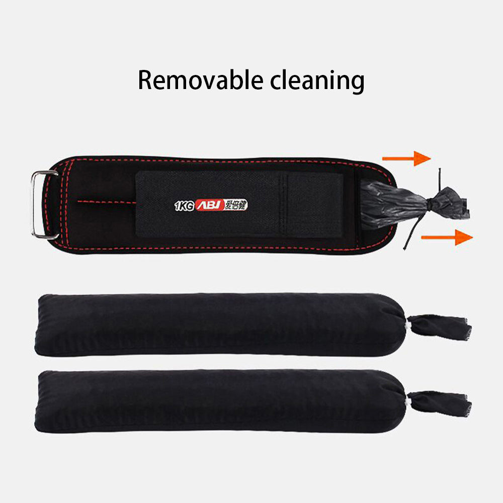 AIBEIJIAN 1 Pair, 2kg Running Training Sandbag Adjustable Wrist Ankle Iron Sandbag Weight Equipment