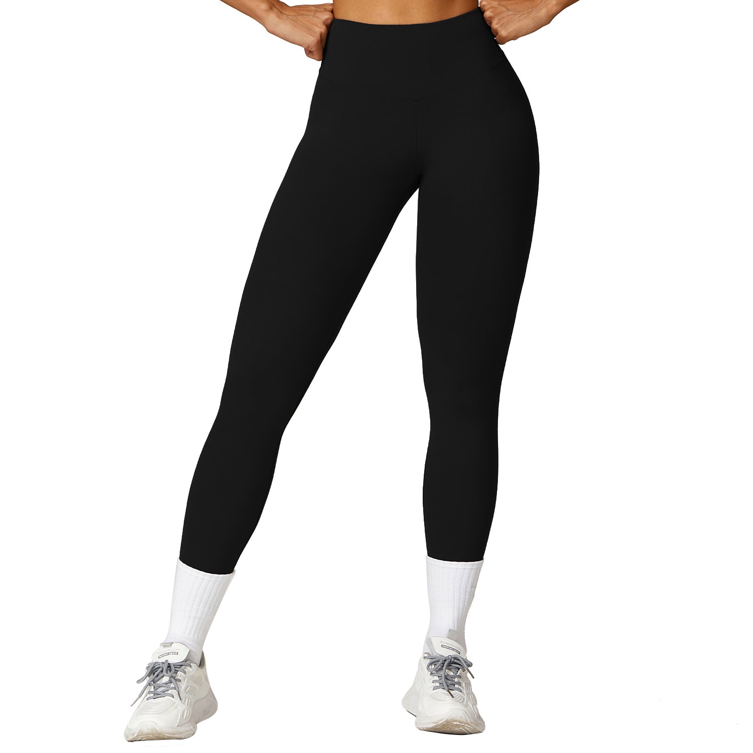 8455 High Waist Quick-drying Yoga Pants Slimming Fitness Running Sports Leggings