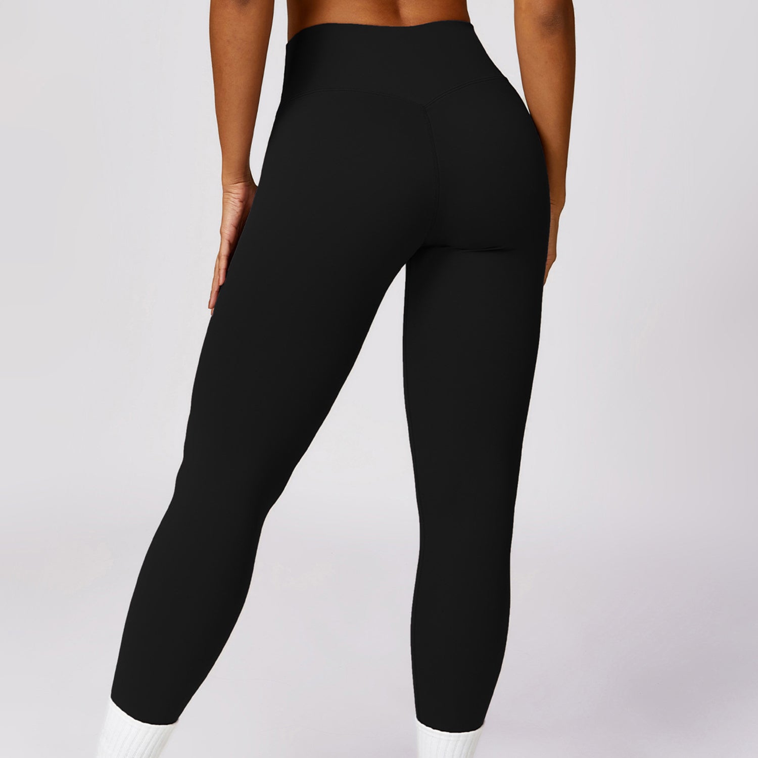 8455 High Waist Quick-drying Yoga Pants Slimming Fitness Running Sports Leggings