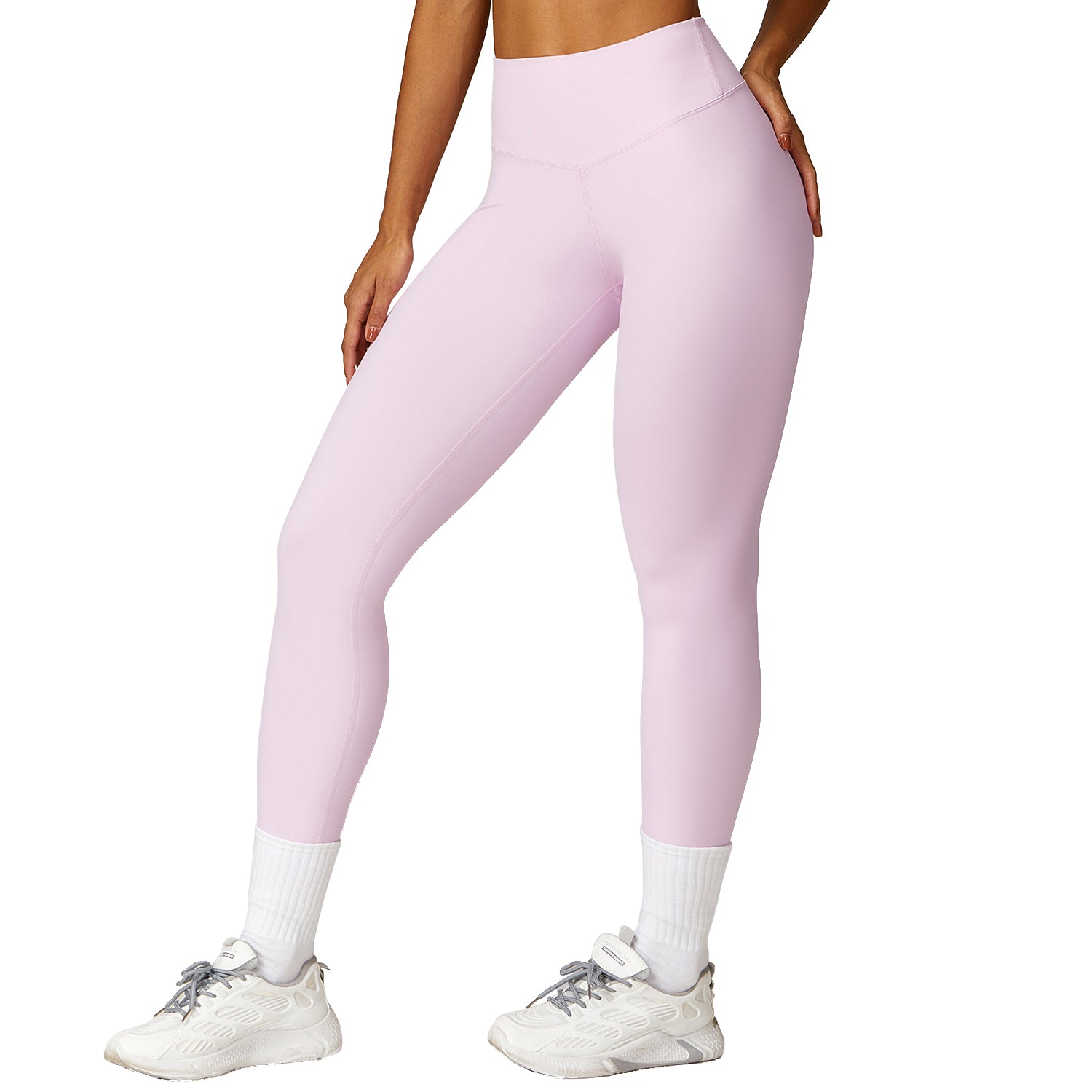 8455 High Waist Quick-drying Yoga Pants Slimming Fitness Running Sports Leggings