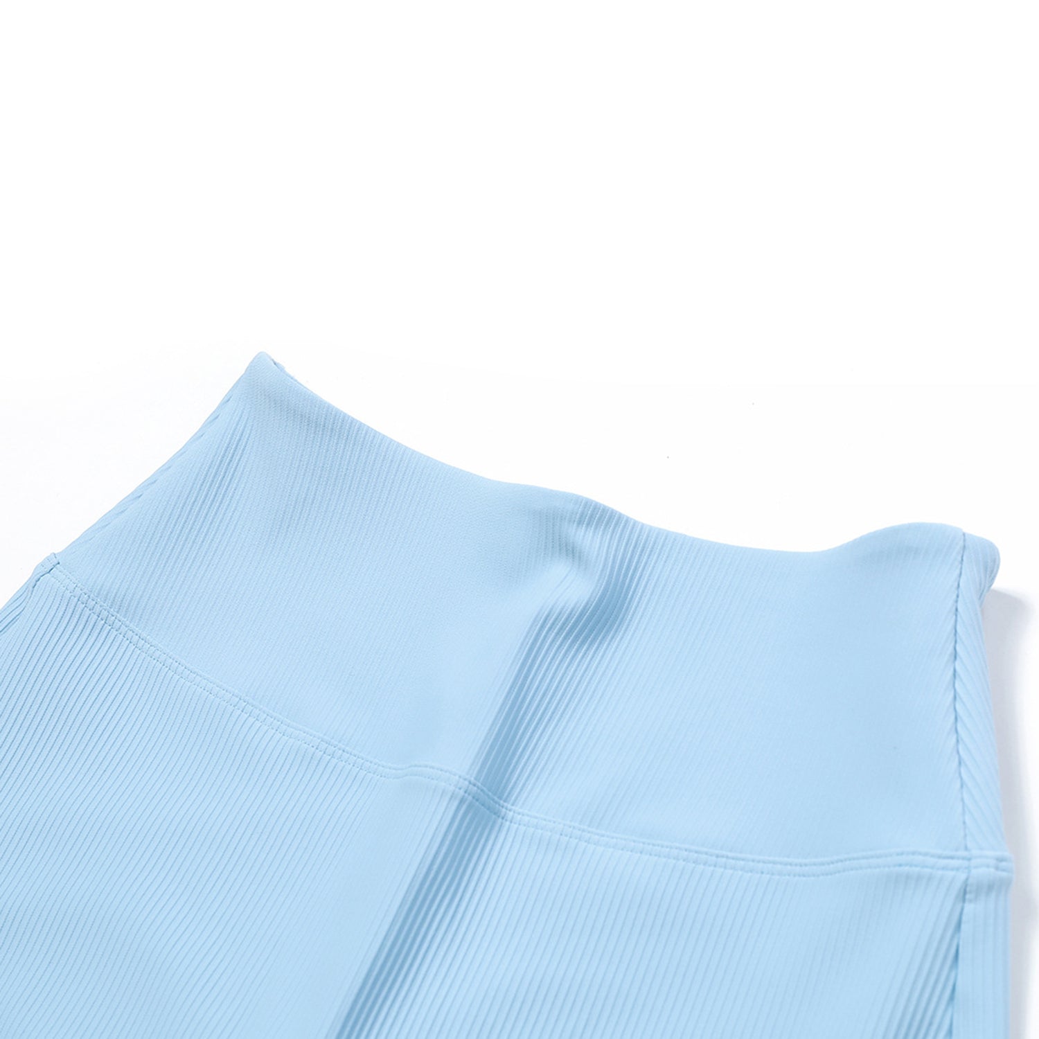 8526 Wide Leg Yoga Pants Ribbed Women Straight Trousers for Fitness Dance