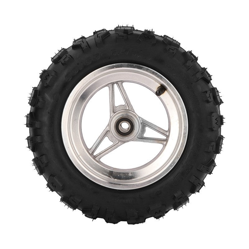 For KUGOO M5 11-inch Anti-slip Front Tire Electric Scooter Aluminum Alloy Hub Rubber Front Wheel