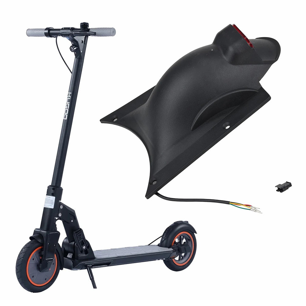 For KUGOO M2 Electric Scooter Widen Mudguard Plastic Rear Fender with Taillight