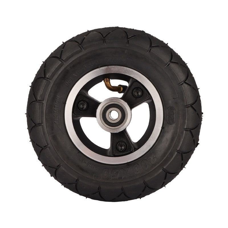 For KUGOO M2 Anti-slip Front Tire Electric Scooter Aluminum Alloy+Rubber Front Wheel
