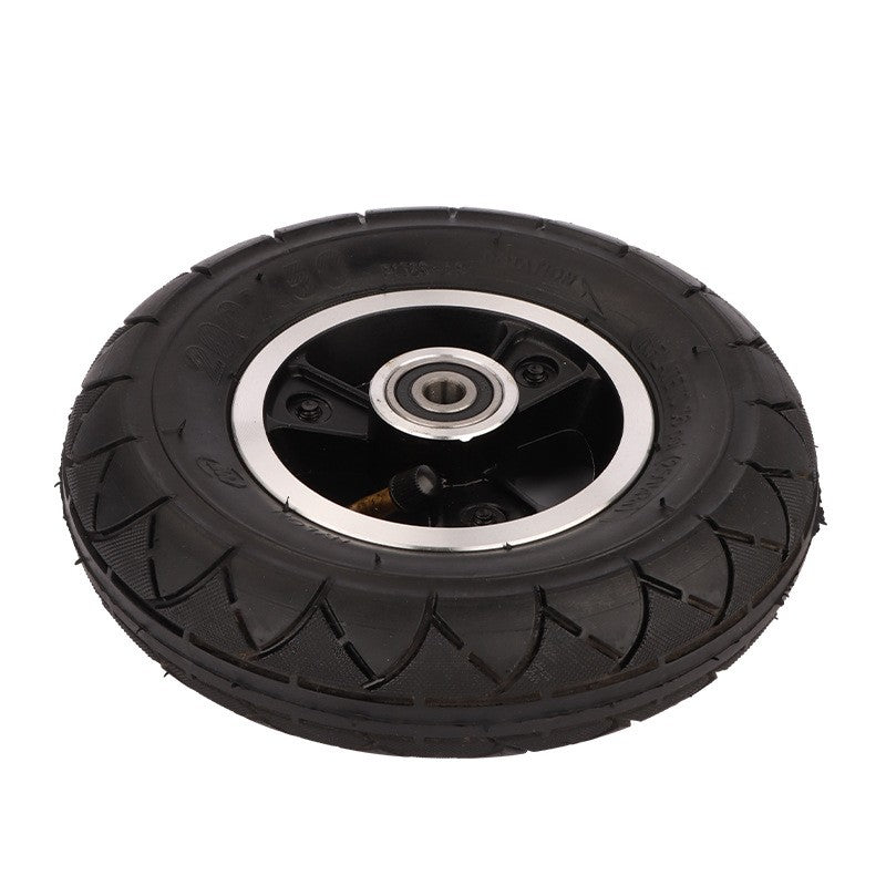 For KUGOO M2 Anti-slip Front Tire Electric Scooter Aluminum Alloy+Rubber Front Wheel