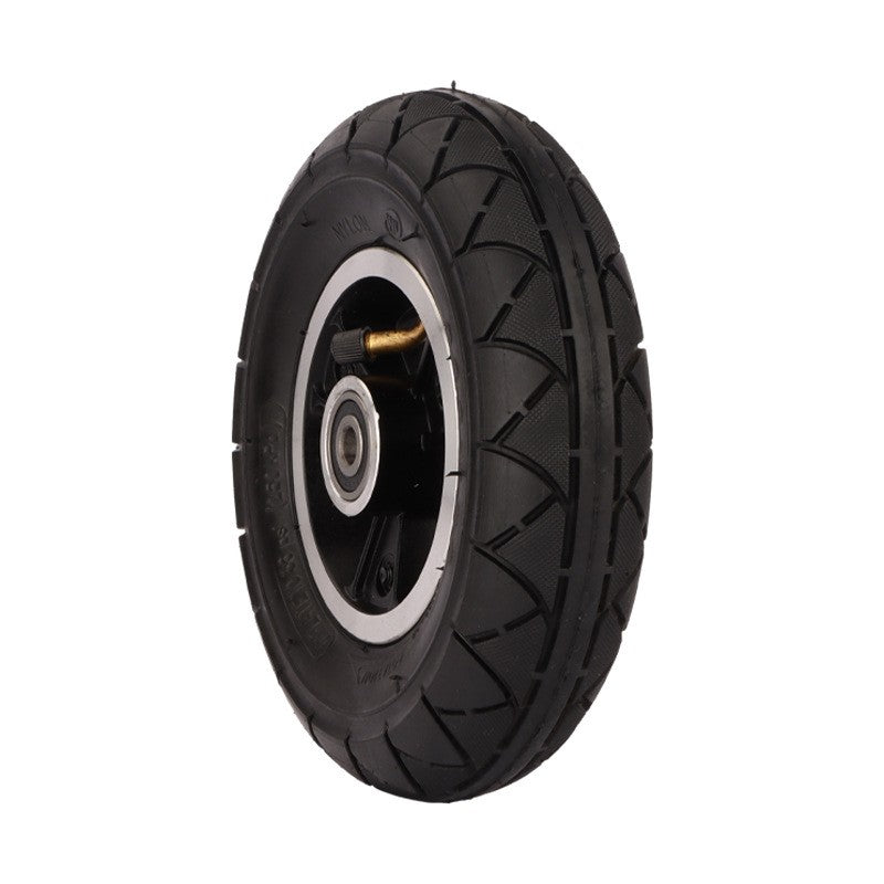 For KUGOO M2 Anti-slip Front Tire Electric Scooter Aluminum Alloy+Rubber Front Wheel