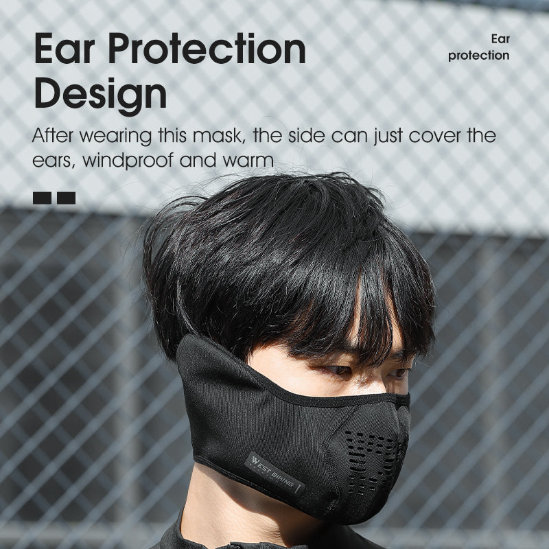WEST BIKING YP0201414 Winter Cycling Motorcycle Mask Warm Fleece Face Cover
