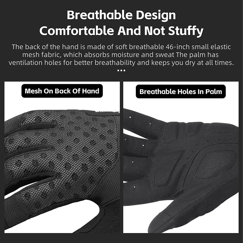 WEST BIKING YP0211245 Touch Screen Non-slip Cycling Gloves Shock-absorbing Mittens