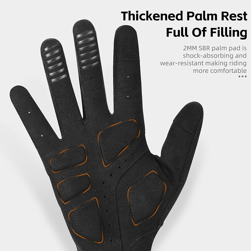 WEST BIKING YP0211245 Touch Screen Non-slip Cycling Gloves Shock-absorbing Mittens