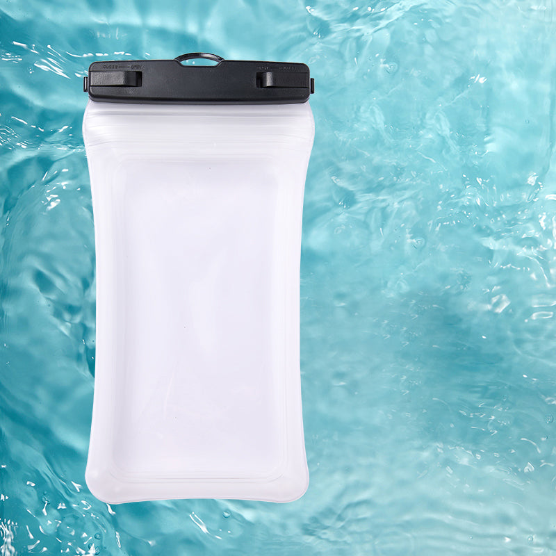 IPX8 Waterproof TPU Case for 7.2-inch Phones Airbag Protection Anti-drop Phone Cover - Black