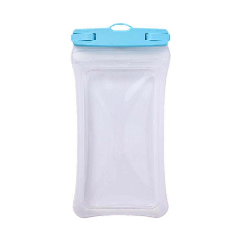 IPX8 Waterproof TPU Case for 7.2-inch Phones Airbag Protection Anti-drop Phone Cover - Black