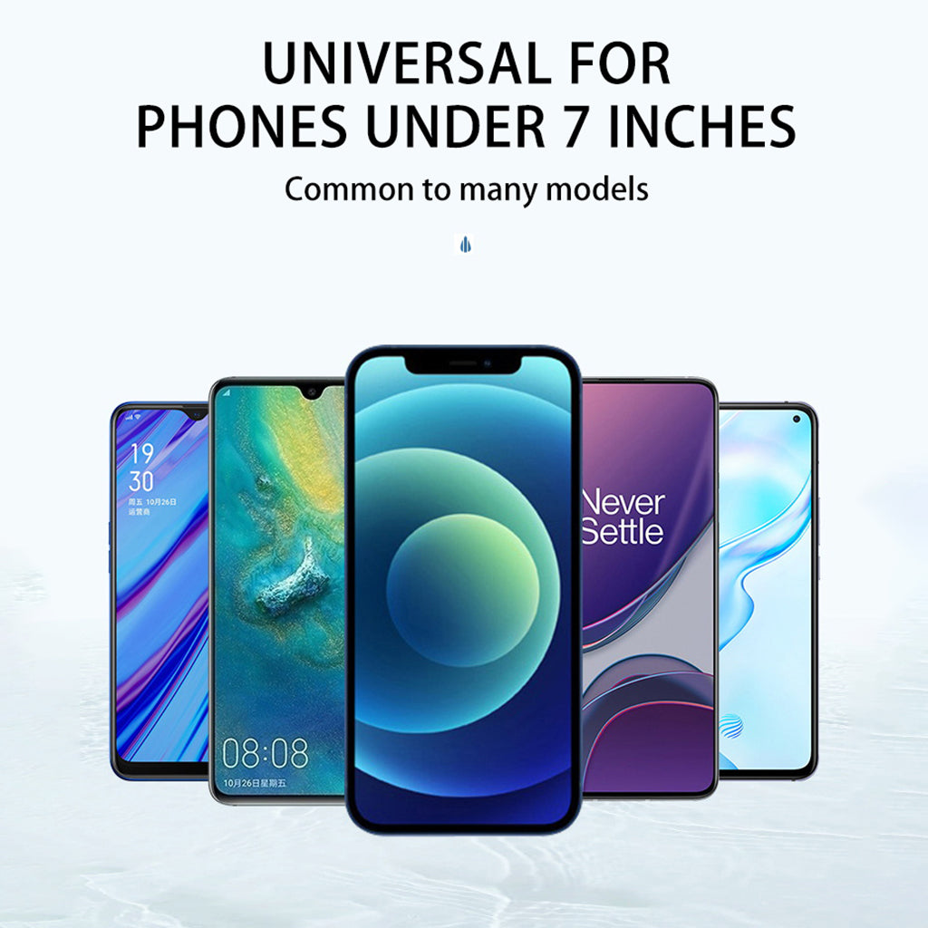 IPX8 Waterproof Case for 7.2-inch Phone Luminous Glitter Touch Screen Underwater Phone Cover - Pink