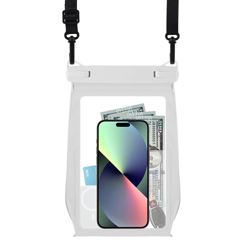 Extra Large Waterproof Phone Dry Bag for 8.2-inch Phone IPX8 Underwater Phone Protector with Lanyard - Black