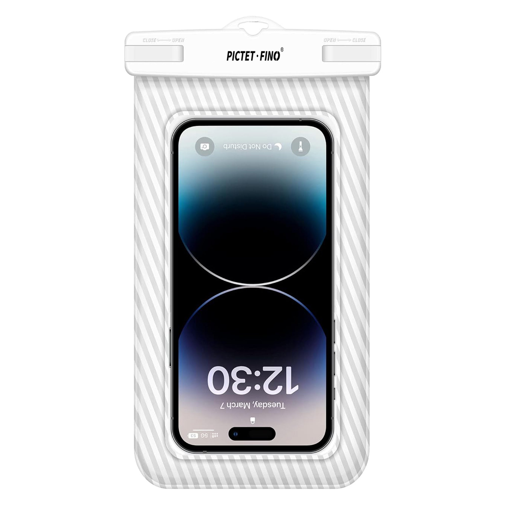 PICTET.FINO RH17 Waterproof Dry Bag for 8.2-inch Phone Floating Sponge Design IPX8 Phone Pouch - Grey