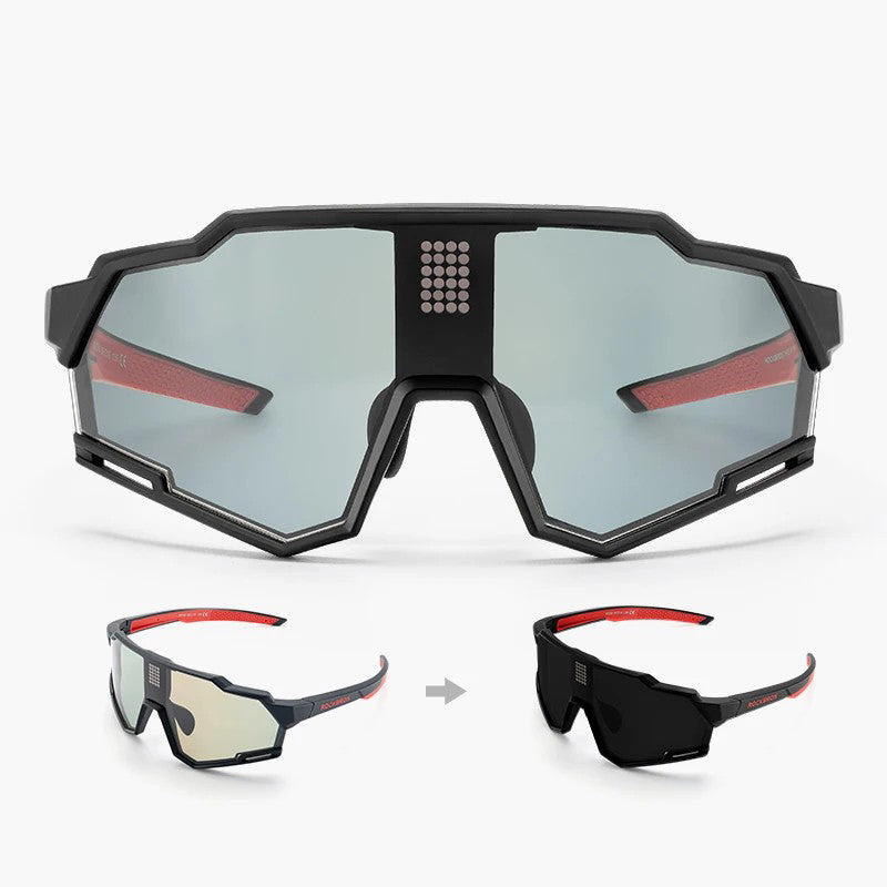 ROCKBROS SP280 Smart Chip Photochromic Polarized Eyeglasses Outdoor Cycling Hiking Glasses