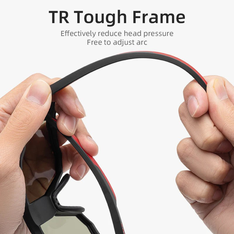 ROCKBROS SP280 Smart Chip Photochromic Polarized Eyeglasses Outdoor Cycling Hiking Glasses