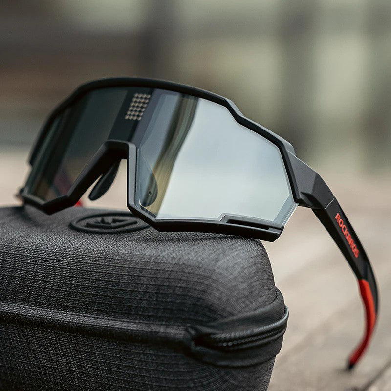 ROCKBROS SP280 Smart Chip Photochromic Polarized Eyeglasses Outdoor Cycling Hiking Glasses