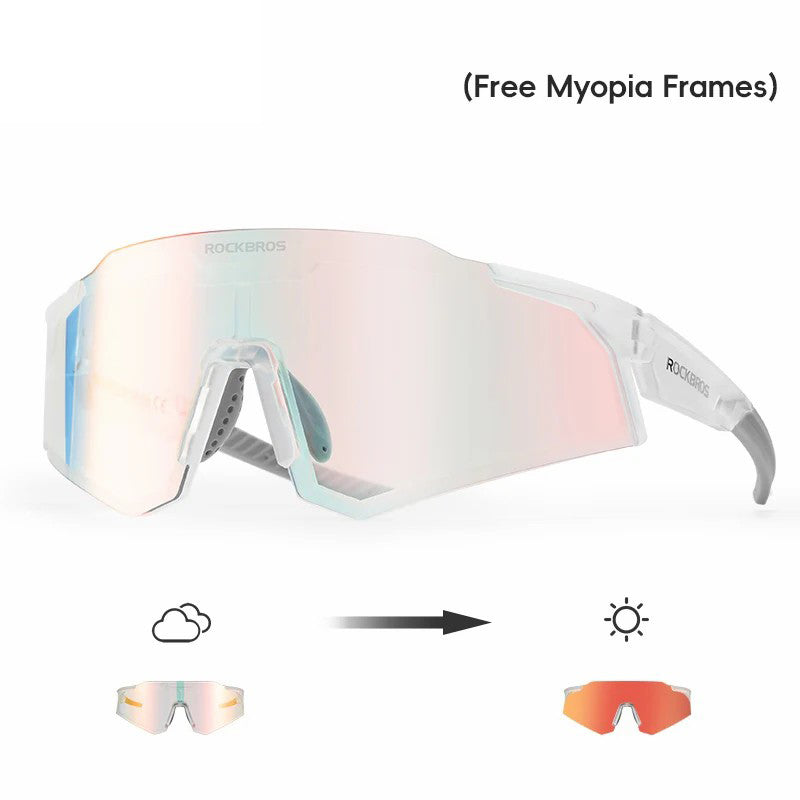 ROCKBROS SP291 Photochromic Lens Outdoor Glasses Windproof Cycling Eye Protection Goggles