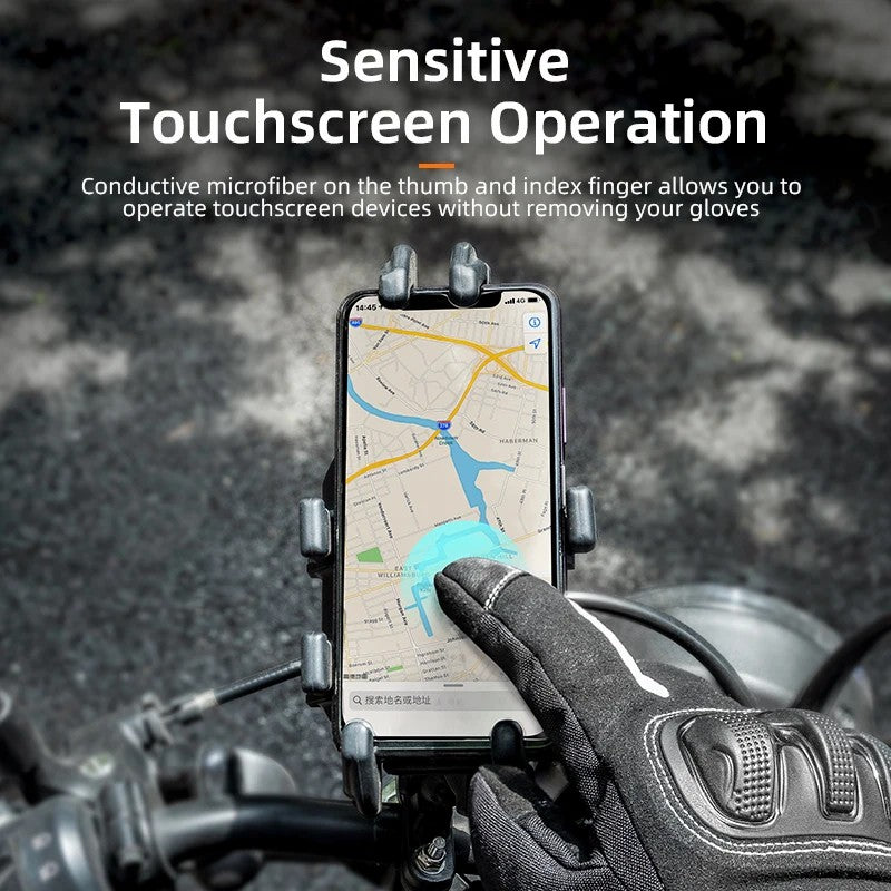 ROCKBROS MT023 Motorcycle Gloves Full Finger Touch Screen Men Windproof Mittens
