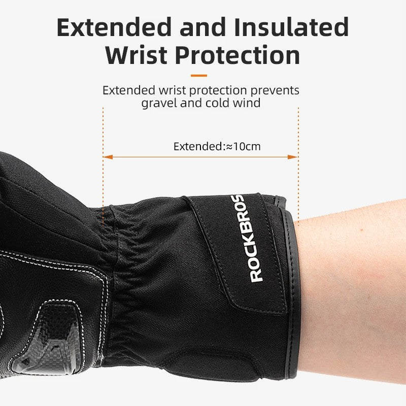 ROCKBROS MT023 Motorcycle Gloves Full Finger Touch Screen Men Windproof Mittens