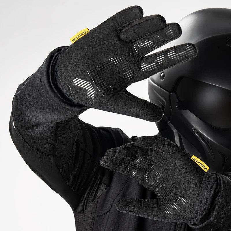 ROCKBROS MT025 1 Pair Outdoor Cycling Gloves Anti-skid Touch Screen Full Finger Gloves