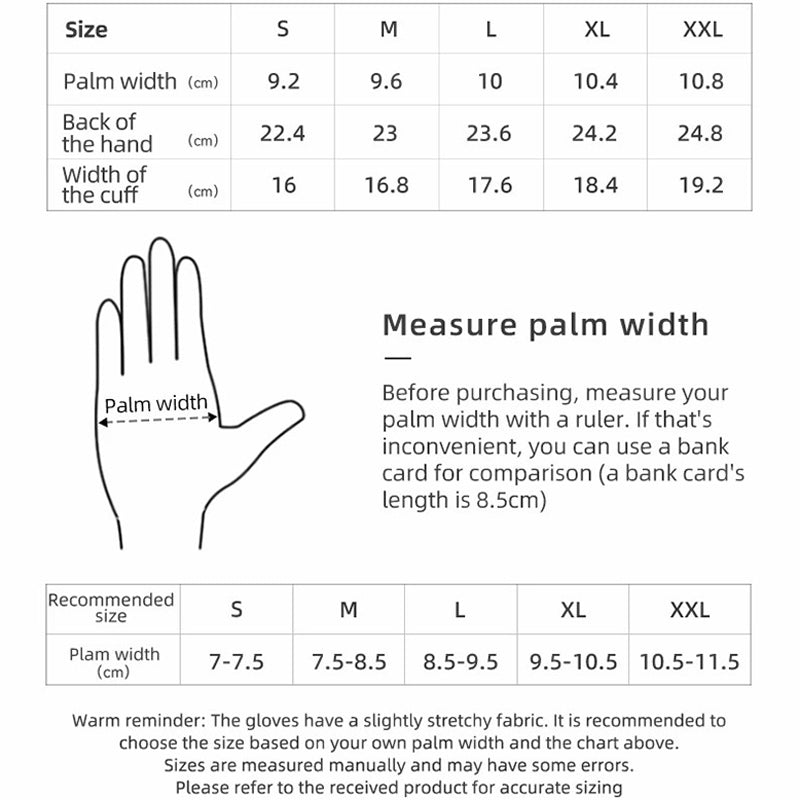 ROCKBROS MT025 1 Pair Outdoor Cycling Gloves Anti-skid Touch Screen Full Finger Gloves