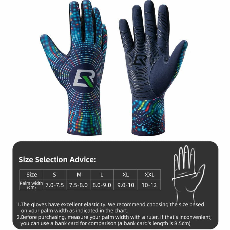 ROCKBROS S340 1 Pair Outdoor Cycling Gloves Anti-skid Warm Full Finger Gloves