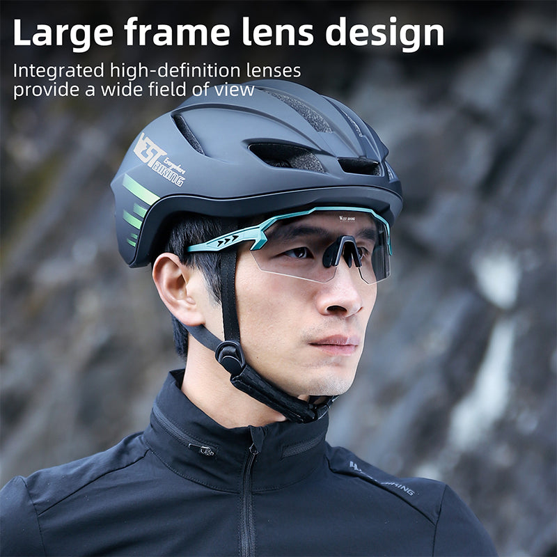 WEST BIKING YP0703164 TR90 Frame Anti-fog Cycling Glasses UV400 Photochromic Sunglasses