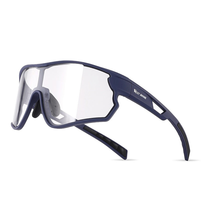 WEST BIKING YP0703161 Photochromic Cycling Sunglasses MTB Road Bike Windproof TR90 Frame Goggles
