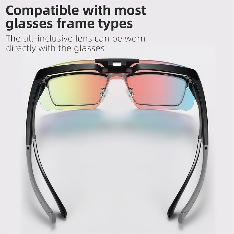 WEST BIKING YP0703159 Night Vision Lens Flip Up Glasses Night Cycling Driving Goggles