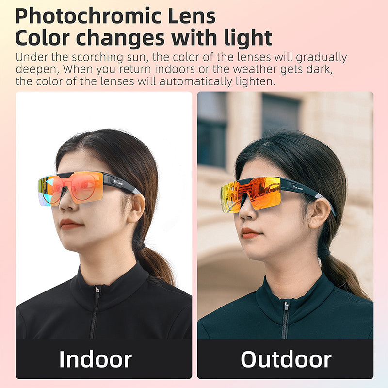 WEST BIKING YP0703159 Night Vision Lens Flip Up Glasses Night Cycling Driving Goggles