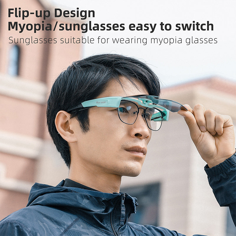 WEST BIKING YP0703159 Night Vision Lens Flip Up Glasses Night Cycling Driving Goggles