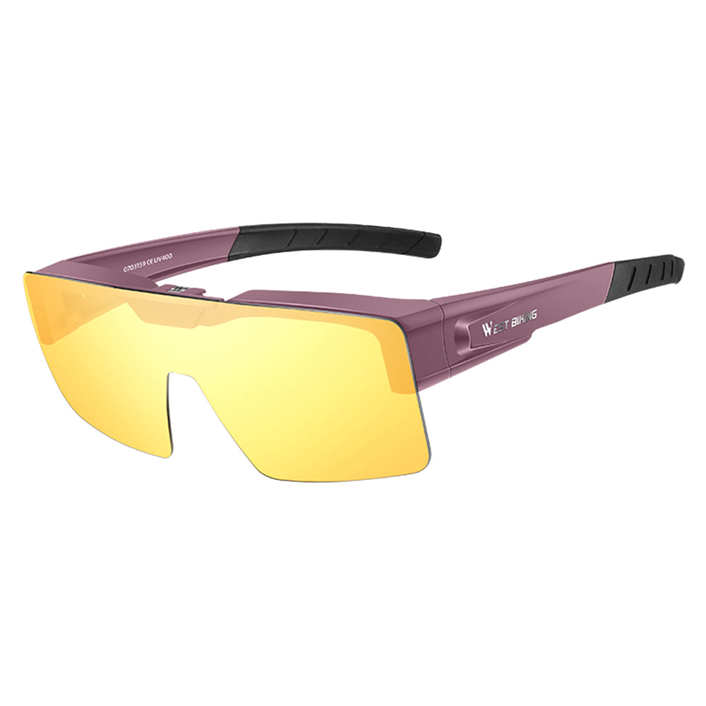 WEST BIKING YP0703159 Night Vision Lens Flip Up Glasses Night Cycling Driving Goggles