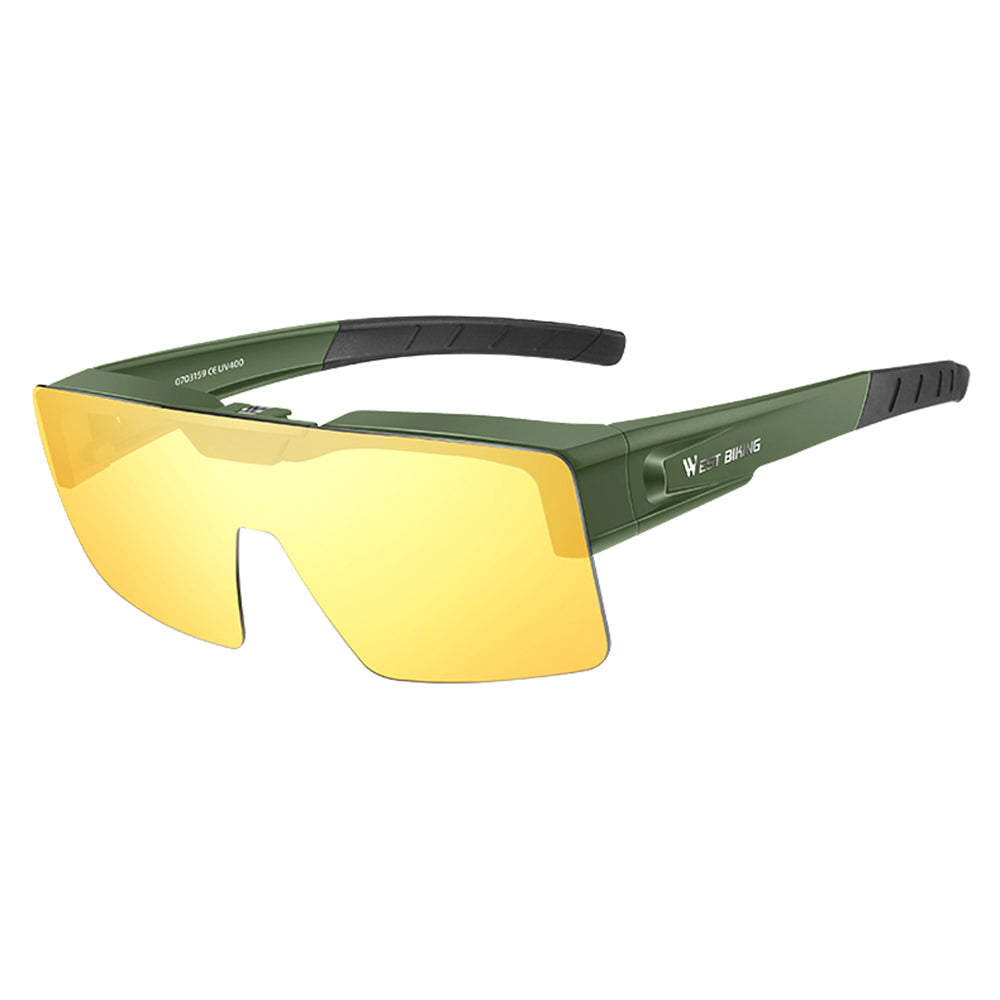 WEST BIKING YP0703159 Night Vision Lens Flip Up Glasses Night Cycling Driving Goggles