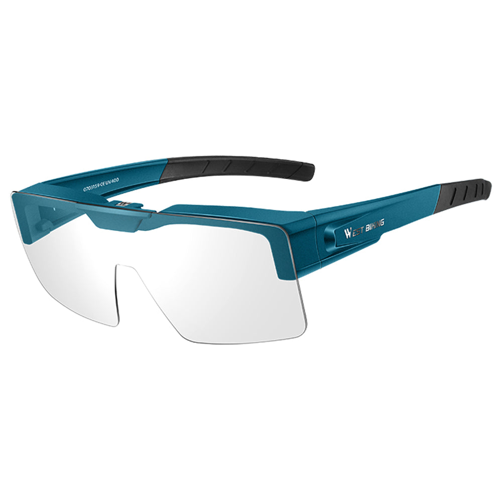 WEST BIKING YP0703158 Clear Photochromic Glasses Cycling Goggles Sunglasses