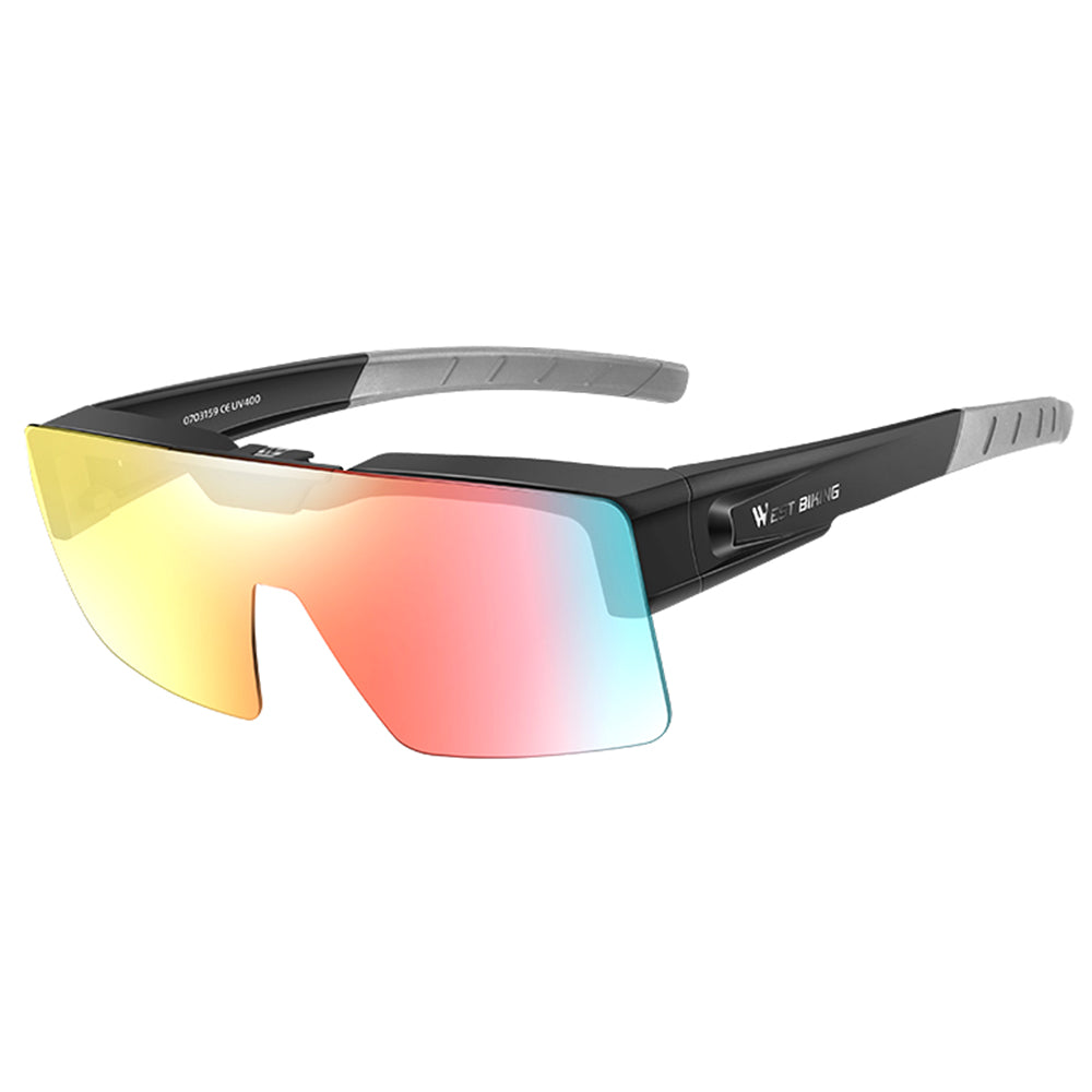 WEST BIKING YP0703159 Photochromic Lens Flip Up Glasses Outdoor Cycling Driving Sunglasses