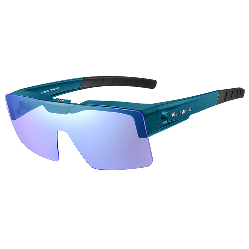 WEST BIKING YP0703159 Photochromic Lens Flip Up Glasses Outdoor Cycling Driving Sunglasses