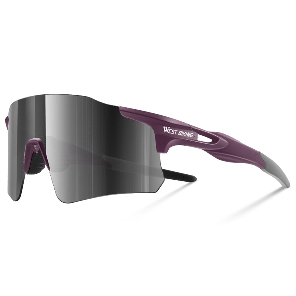 WEST BIKING YP0703155 Frameless Cycling Glasses Lightweight Polarized Sunglasses