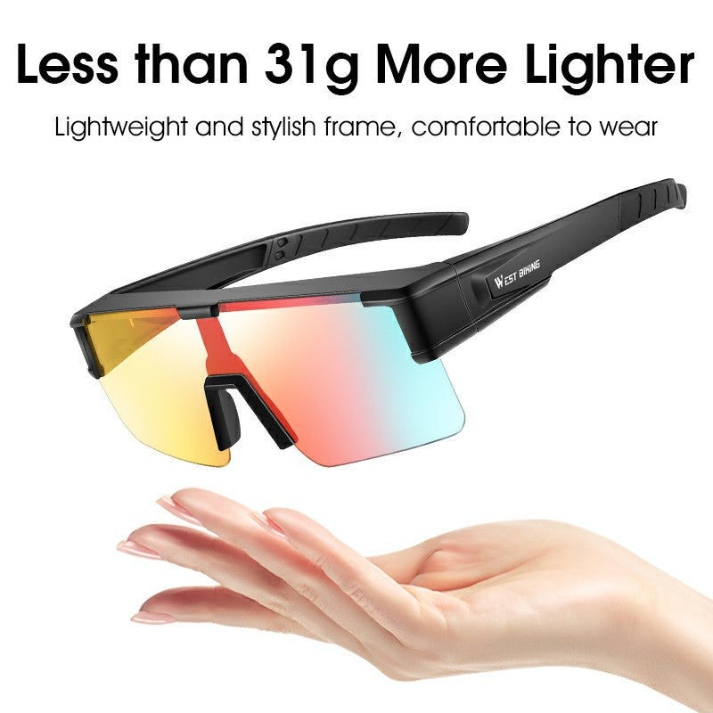 WEST BIKING YP0703150 Polarized Sports Sunglasses for Men Women Cycling Sunglasses with PC Frame