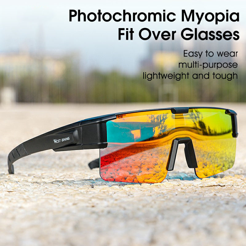 WEST BIKING YP0703150 Polarized Sports Sunglasses for Men Women Cycling Sunglasses with PC Frame
