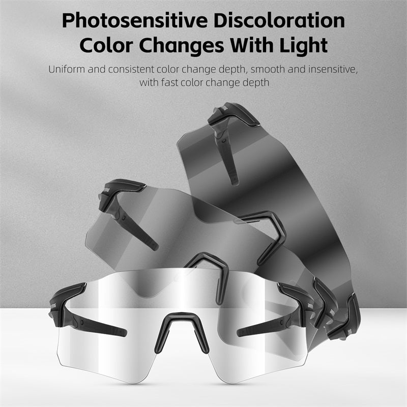 WEST BIKING YP0703165 Anti-fog Photochromic Sunglasses Windproof Cycling Goggles Outdoor Eyewear
