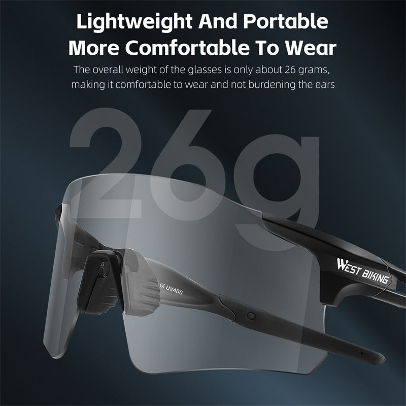 WEST BIKING YP0703165 Anti-fog Photochromic Sunglasses Windproof Cycling Goggles Outdoor Eyewear