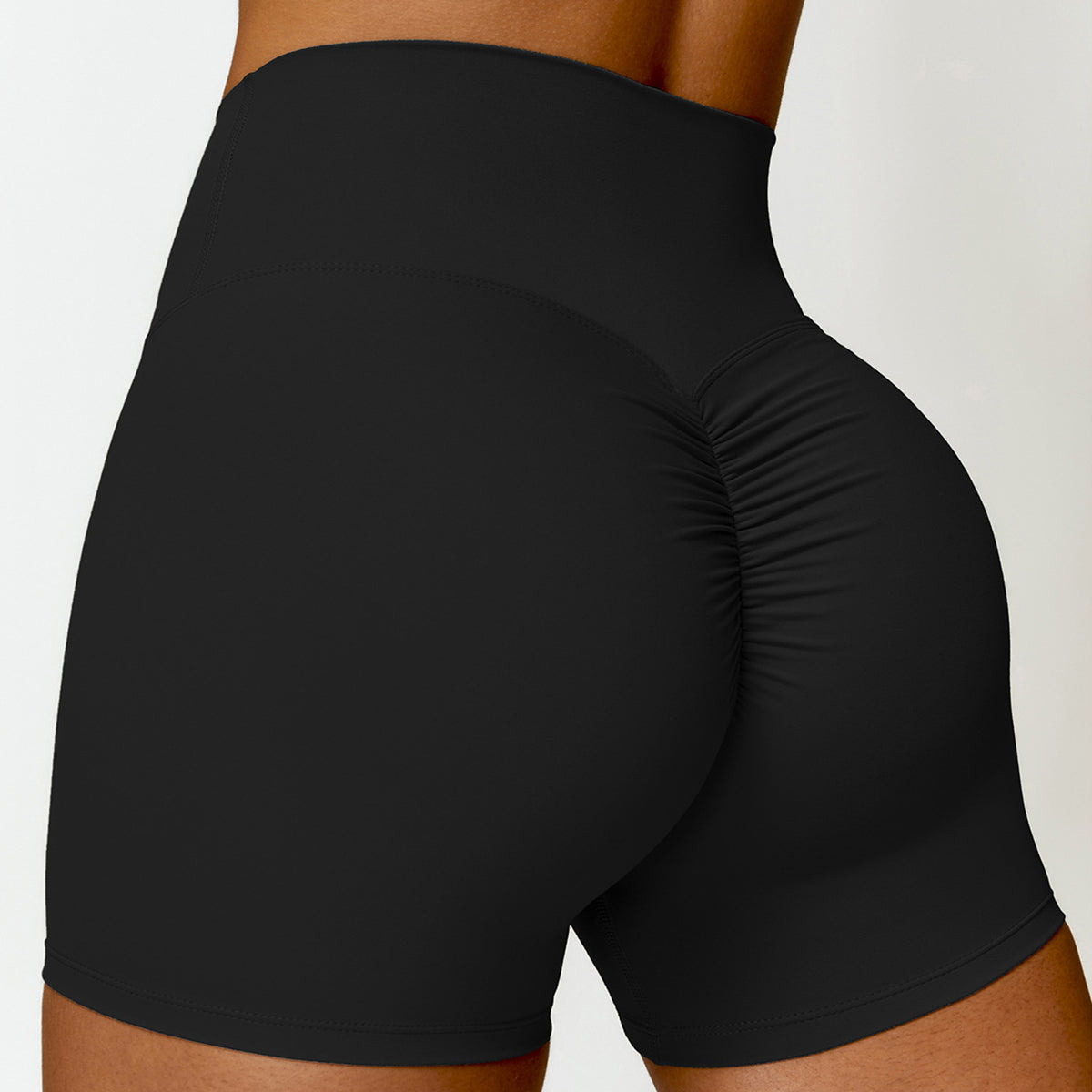 Size S Women Yoga Sport Shorts Butt-lifting High Waist Fitness Short Leggings