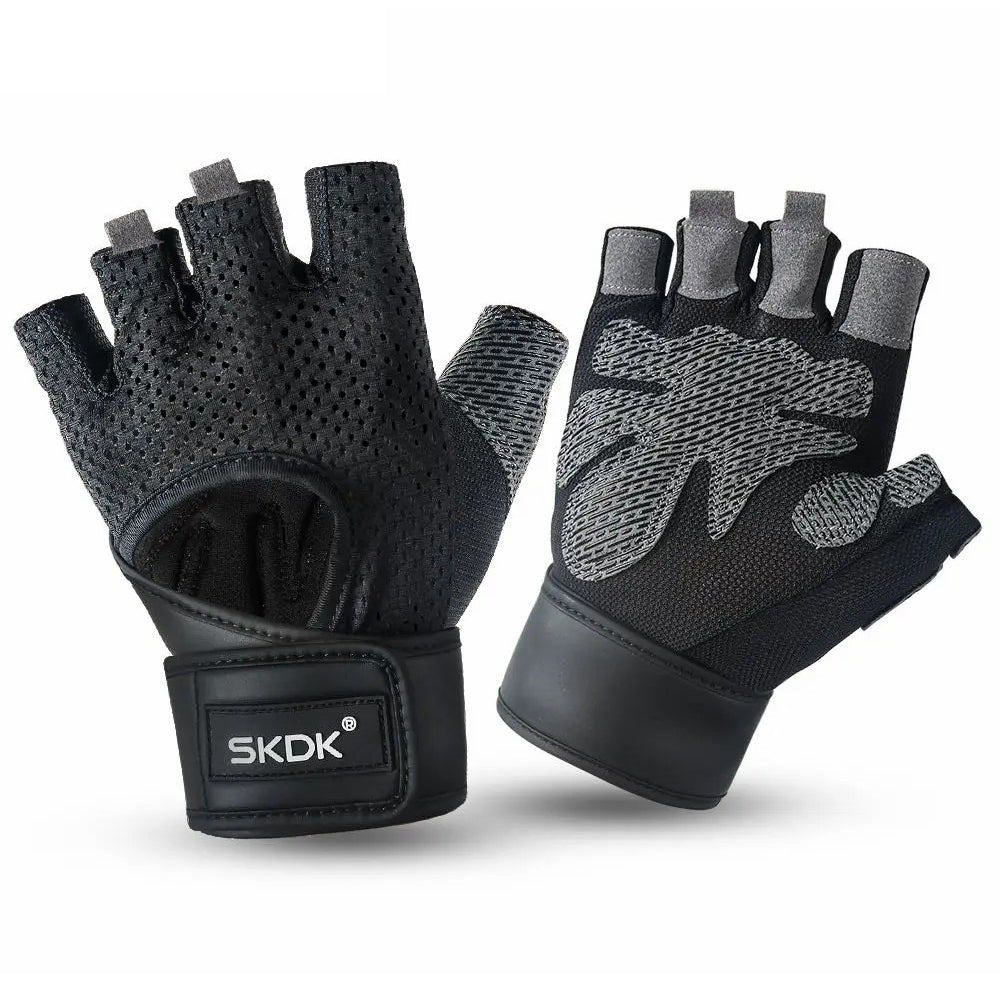 SKDK J55 Sport Gloves Non-Slip Cycling Gloves Half-Finger Outdoor Gloves for Fishing