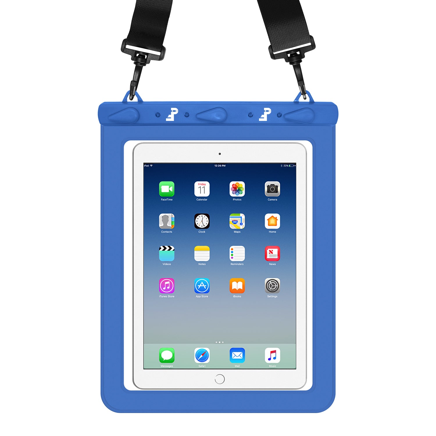 PICTET.FINO RH02 IPX8 Waterproof Bag for 13-inch Tablet Touch Screen 30m Underwater Pouch - Blue