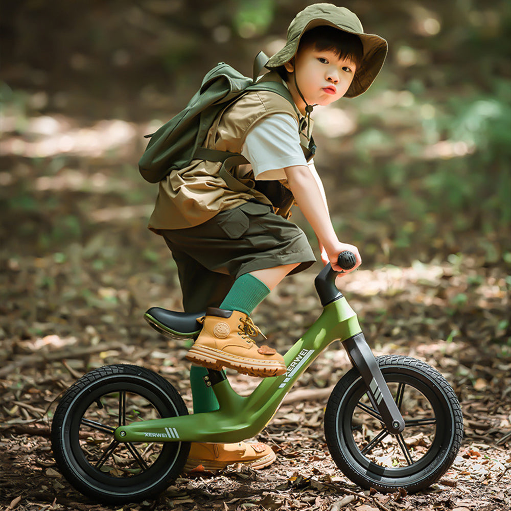 XERWEI HY04 12-Inch Sports Balance Bike 2-7 Years Old Kids Bicycle Training Scooter